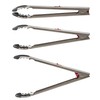 Prep Solutions 12 Inch Stainless Steel, One-Handed Locking Tongs