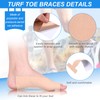 16 Pieces T Shaped Big Toe Brace - Soft Adhesive