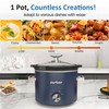 Sunvivipro 2QT Small Slow Cooker with Removable Ceramic Pot, Food