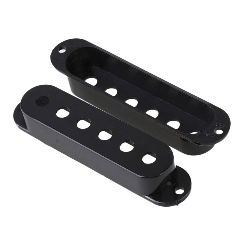 Black Single Coil Pickup Cover Volume For Electric Guitar Pack