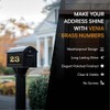 2-Inch Brass Mailbox Numbers – Pick Your Numbers - Numbering