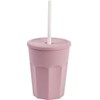 ENGELLAND - 5 x Plastic Cups with Lids, Pink, Drinking