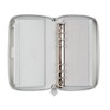 Filofax Personal Compact Saffiano Zipped Organiser Granite