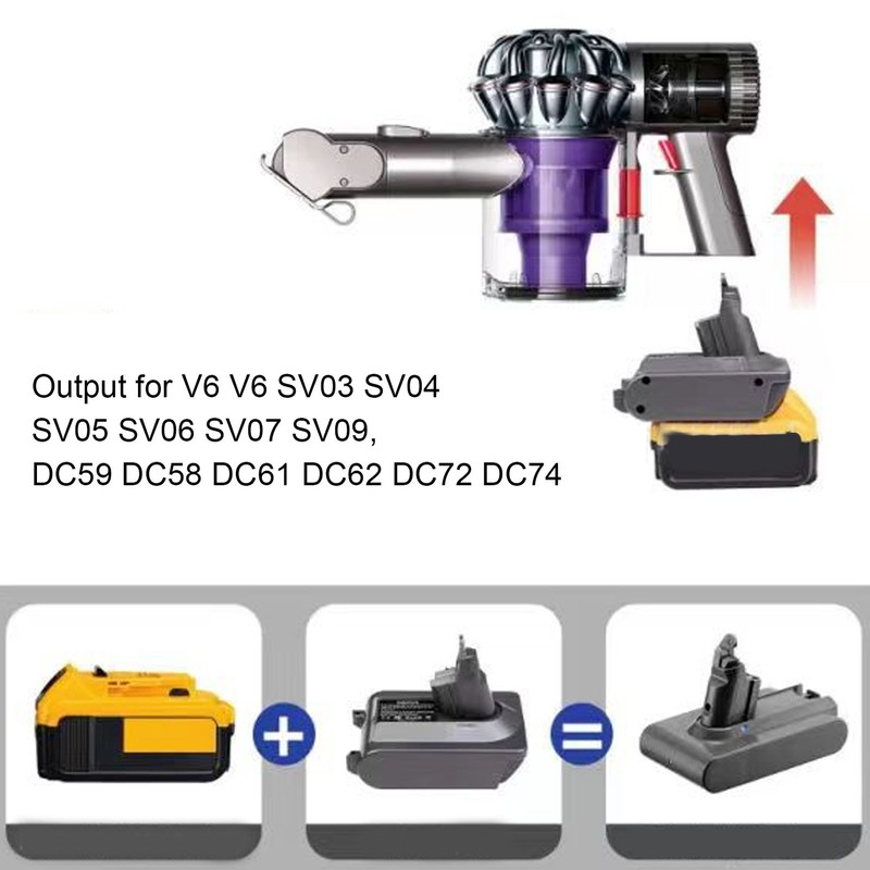 Lithium Battery to Vacuum Cleaner Adapter for M18 18V to