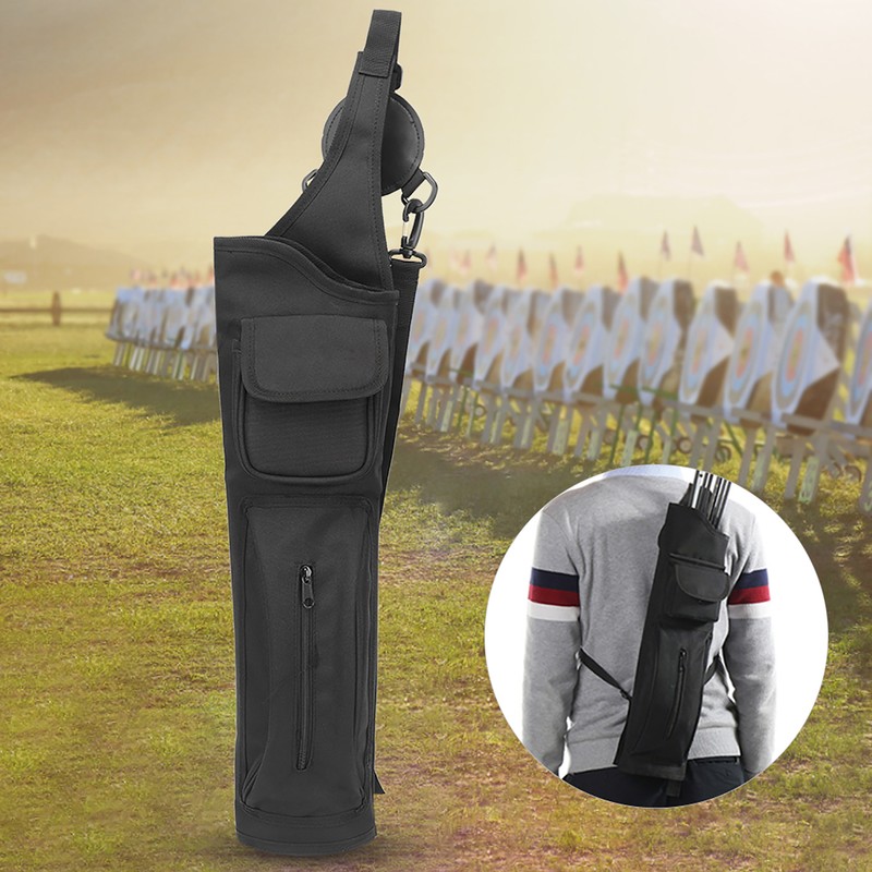 Universal Carbon Glass Fiber Arrows Case Canvas Quiver Backpack Type