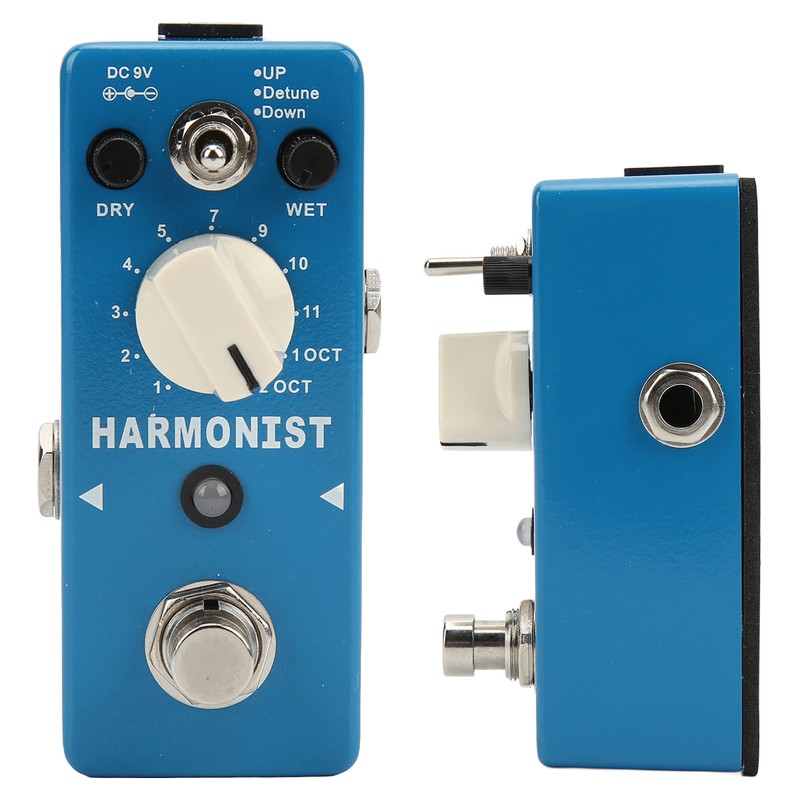 Digital Chip Effect Pedal Metal Blue Guitar Transpose Effects Pedals