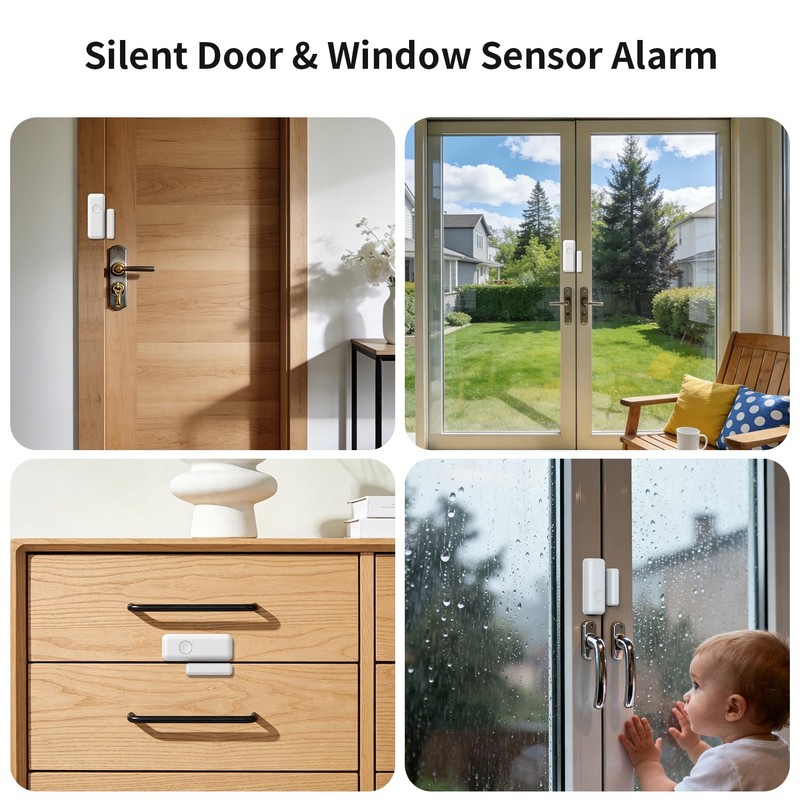 Smart Home Alarm System,Smart Life & Tuya App ControlWiFi/4G 120dB