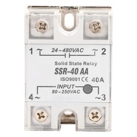 40A Solid State Relay Module Input 90-250V AC Output 24-480V AC