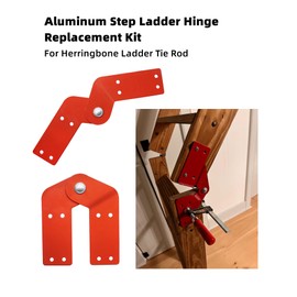 2Pcs New Attic Ladder Hinge,Aluminum Step Ladder Hing Kit