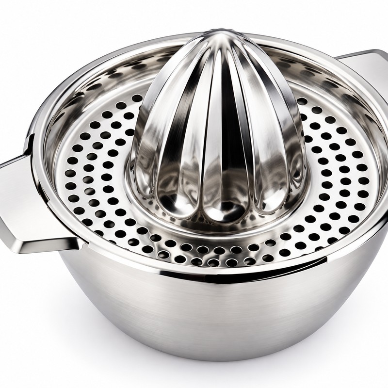 Manual Citrus Juicer for Fresh Juice – 43.96 oz Stainless
