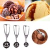 Cookie Scoop Set,3 PCS Stainless Steel Ice Cream Scoop,Ice Cream
