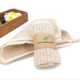 Toalla Esponja Exfoliante Sisal 100 Biodegradable Paño Lavado Natural Cuerpo Baño