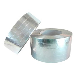 T.R.U. FSK-R Aluminum Foil/Scrim/Kraft Jacketing Insulate Tape with Rubber Adhesive. 50 Yards. (3" (72mm)