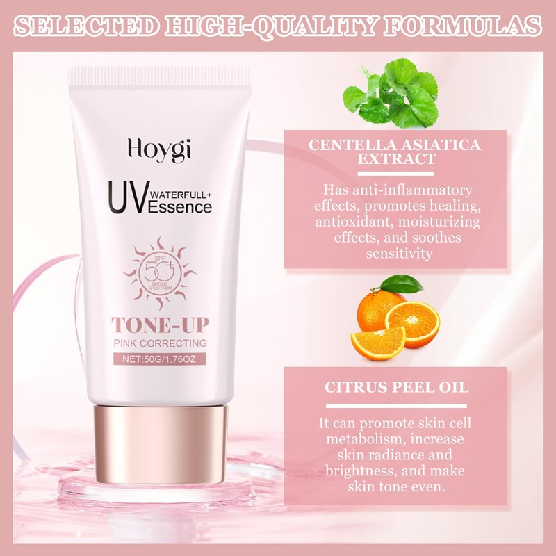 50 ml Ultra-Light Invisible Sunscreen, Sonnencreme SPF50+PA++++, Leicht & Schnell