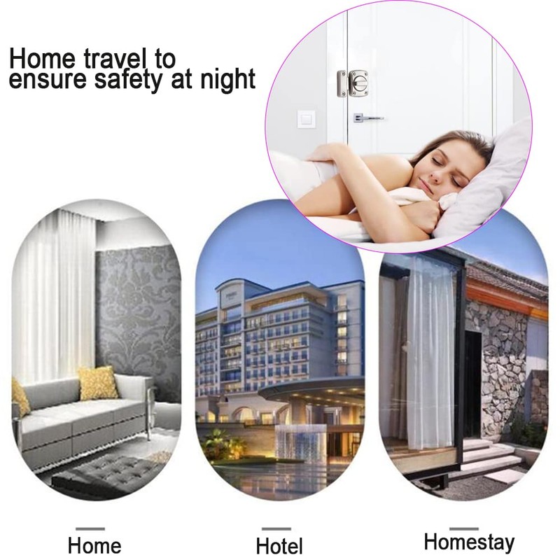 Night Latch Two-Way Swivel Security Door Lock - Solid Swivel