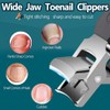2PCS Anti-Splash Slanted Nail Clipper Set for Thick Nails