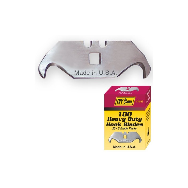 IVY Classic 11187 Heavy Duty Hook Blades, 100/Pack