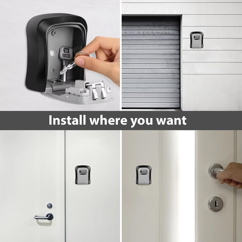 IndoTeam Key Safe Wall Mounted – Key Holder Lock Box