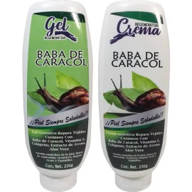 Crema Y Gel Baba De Caracol Cara Cuerpo, Elimina Manchas