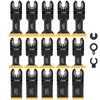 JTWEB 15PCS Titanium Oscillating Saw Blades, Multitool Blades Oscillating Tool