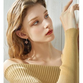 Red Maple Leaf Earrings For Women Rhinestone Maple Leaf Dangle Earrings Acrylic Maple Leaf Long Dangle Earrings Autumn Earrings Thanksgiving Fall Jewelry Gifts for Women (A)