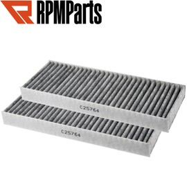RPMParts Cabin Air Filter Compatible with 2005-2015 Nissan Frontier, 2005-2012 Pathfinder, 2005-2014 Xterra; 2009-2012 Suzuki Equator with Activated Carbon CF10553-2PK