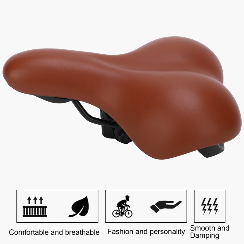 PU Leather Ergonomic Bumper Mountain Bicycle Saddle Seat Bike Cushion