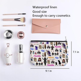 kdxpbpz Musical Inspired Gift Television Gift Comedy Tragedy Mask Theatre Drama Cosmetic Bag Musical Theatre Gift Travel Toiletry Makeup Organizer Zipper Pouch