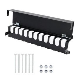 BLSGBUIDING Trailer Chain Holder Heavy Duty - 16" Bolt On Trailer Chain Hanger Organizer, Frosted Steel Rack for Transport Trailers - Holds 11 Load Binders/Chains (Max 1/2" Hook Chains)