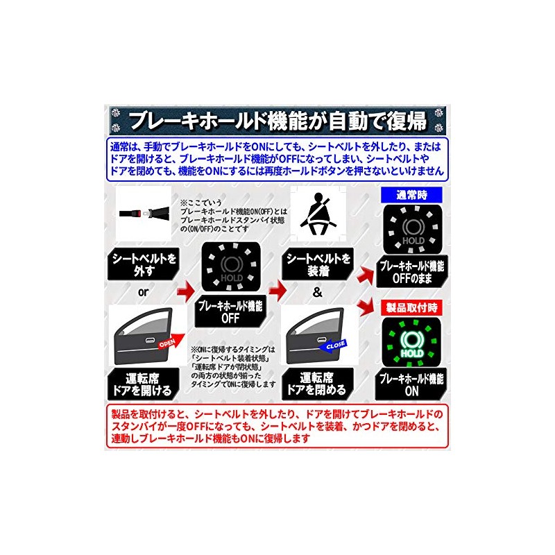 Alphard Vellfire 30 Series Auto Brake Hold Kit Reiwa 2nd