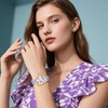 Avaner Women's Leather Wrist Watches Ladies Large Face Floral Printed