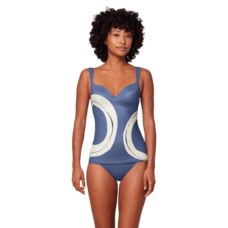Triumph Women's Summer Allure Wp Tankini top, Blue Combination, 10/C