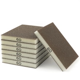 STEBRUAM 6 Pieces Sanding Sponges, 60 Grits Specifications Sanding Pads for DIY sanding tools,metal polishing,wood polishing, car polishing