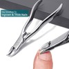 VOGARB 3pcs Large Toenail Clippers Set for Thick/Ingrown Nails Long