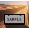Jeep Rubicon UV Printed Black Plastic License Plate Frame