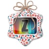 NEONBLOND Christmas Ornament Z Characters, Letter Color fire Red White
