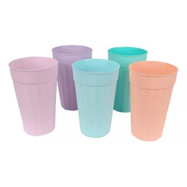 Boris 200 Vasos De Colores 620ml Plástico Económicos Mayoreo