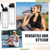 100 Pieces Reusable Plastic Water Bottles Bulk, Black
