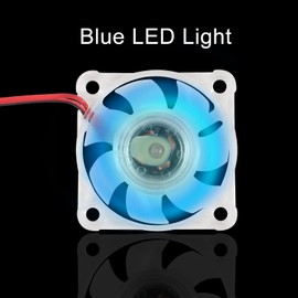 4PCS Cooling Fan 5V 4010 40x40x10MM DC 5V Brushless Cooling Fans 40mm Fan Blue LED Cooler Fan 2 Pin for 3D Printer