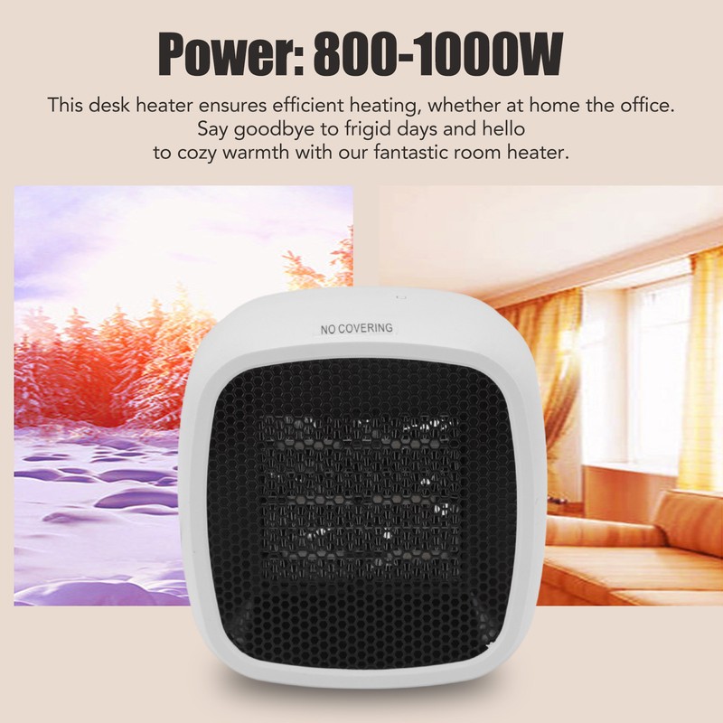 Desktop Heater Fan Household Mini Portable Electric Space Heater for