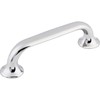 Top Knobs TK593BSN Mercer Collection 3-3/4" Oculus Oval Pull, Brushed