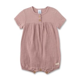 Sanetta Baby Jumpsuit Pink | Practical and Comfortable Player Made of Organic Cotton for Girls Baby Jumpsuit, Silver pink
