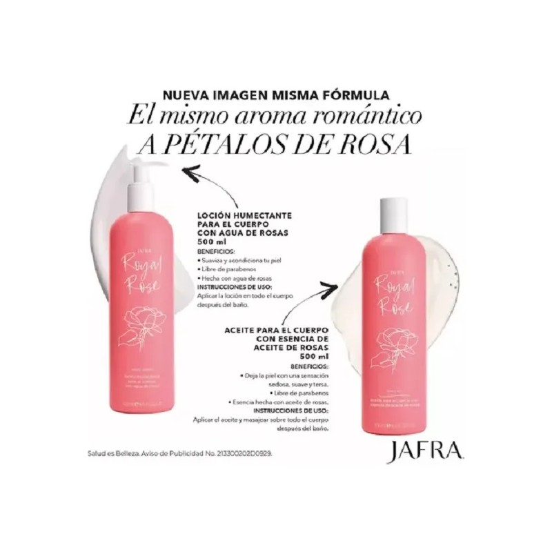 Crema Cuerpo Extracto Rosas Royal Rose Jafra