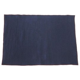 DDintex Placemat 02 Natura Navy Approx. 18.1 x 13.0 inches (46 x 33 cm) [Lithuanian Linen]