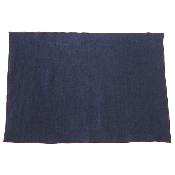 DDintex Placemat 02 Natura Navy Approx. 18.1 x 13.0 inches