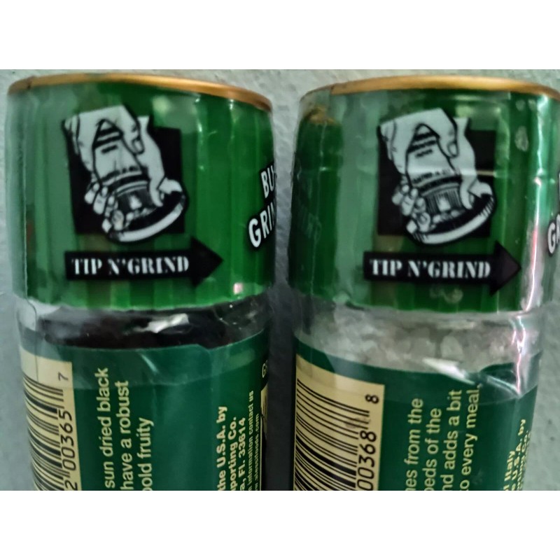 Alessi® Coarse Sea Salt and Whole Black Peppercorns Grinder Set