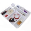 igadgitz home U7126 Plastik Schubladen Ordnungssystem, Schubladeneinsatz, Schubladen Organizer -Weiß