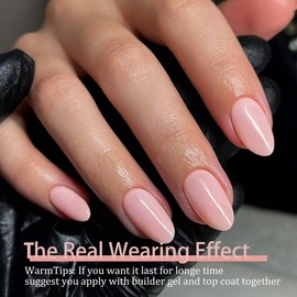 SXVME Gel X Nail Tips Short Almond Press on Nails Soft Gel Nail Tips 300Pcs Pre Colored Natrual Pink Gel X Tips Gel X Nails Press ons Soak Off Acrylic Fake Nails Extensions False Nails DIY Nail