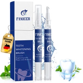 Pack of 2 Teeth Whitening Pen, Teeth Whitening Pen, Fast Bleaching Teeth, Effective Removal of Teeth Stains, Easy Teeth Whitening Bleaching at Home