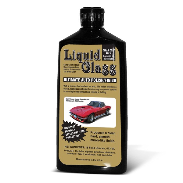 Liquid Glass Ultimate Auto Polish/Finish, Endorsed and Sold by Professionals The World Over - 16 Fluid Ounces.